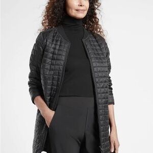 Athleta Grandview primaloft shell quilted black jacket